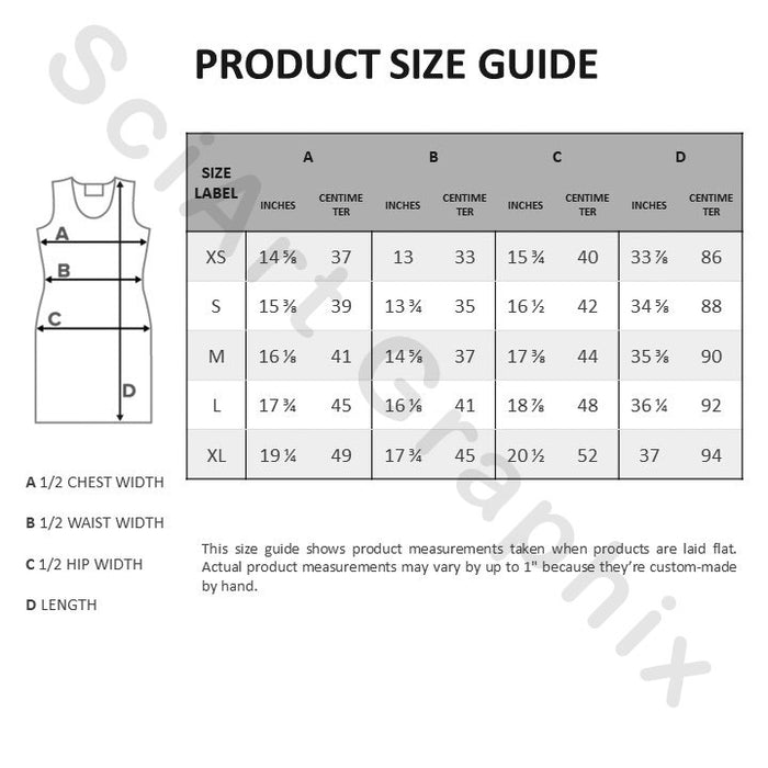 Dress Size Guide - SciArt Graphix