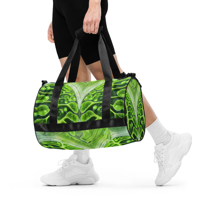 A Gym Bag with a science-inspired design and bright colours that combine style and functionality. Made of 100% polyester and water-resistant fabric, this bag combines fun and function. And it has pockets.