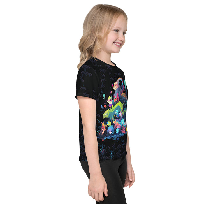 Kids T-Shirt with crew neck and a science-inspired design