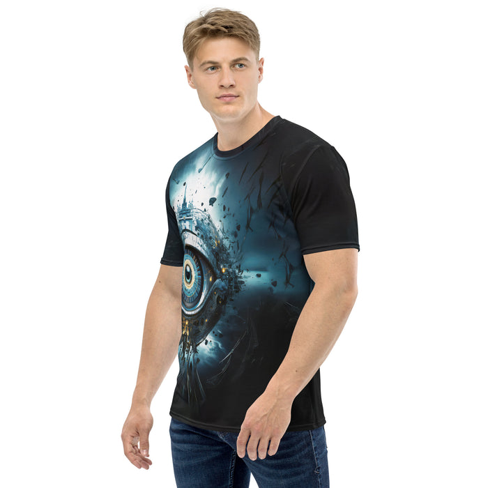 Premium quality crew neck men's t-shirt with a design inspired by science