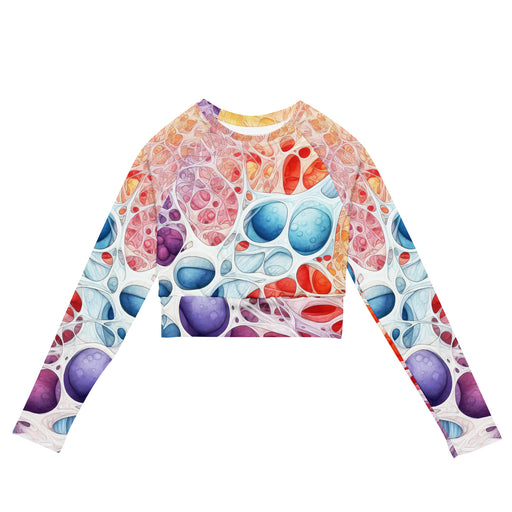 Long-sleeve Crop Top for athletic wear, swimwear, or streetwear collections