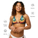 This bikini top is soft, made of UPF 50+ polyester, eco-friendly and comfortable
