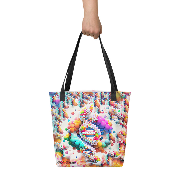Captivating tote bag, featuring stunning designs inspired by the fascinating world of science.