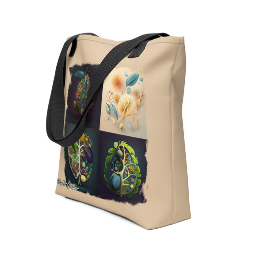 Captivating tote bag, featuring stunning designs inspired by the fascinating world of science.