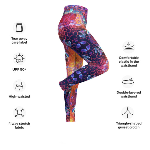 Yoga Leggings: Essential for Any Activewear Collection - Stretchy, Soft Microfiber Yarn, UPF 50+ for Ultimate Comfort