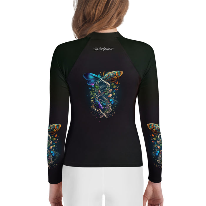 Youth Rash Guard for all water and contact sports.