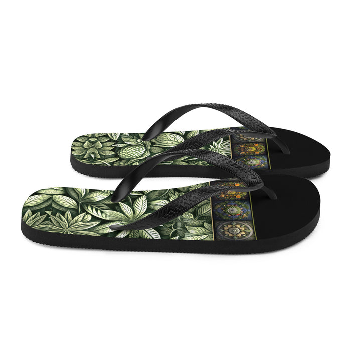 Flip-Flops with a science-inspired design and vibrant colors combining style and functionality for casual and relaxed summer looks.