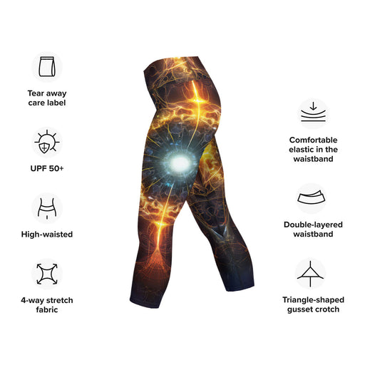 Yoga capri leggings designed to provide exceptional comfort during intense workouts
